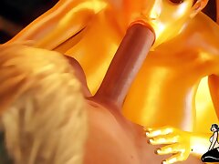 Huge jugged ghost is fellating a ginormous stiffy and hoping to get a monstrous facial cumshot cum-shot