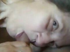 Grandma wanks and sucks