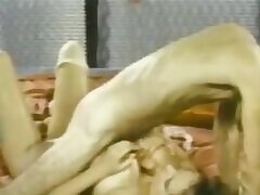 Becky Savage, Busty Belle, Candy Samples in vintage porn clip