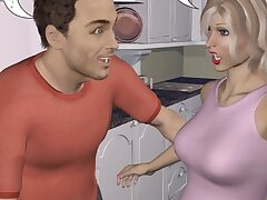 Maris DÉSESPÉRÉES 3D Bisexual MMF Cartoon animé Comics