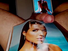 Célébrité cum complication nue hommage