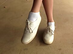Pom-pom girl briday Keds baskets et chaussettes blanches