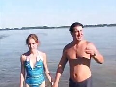 Nude Beach - Classic - Tit petite rousse CIM Facial